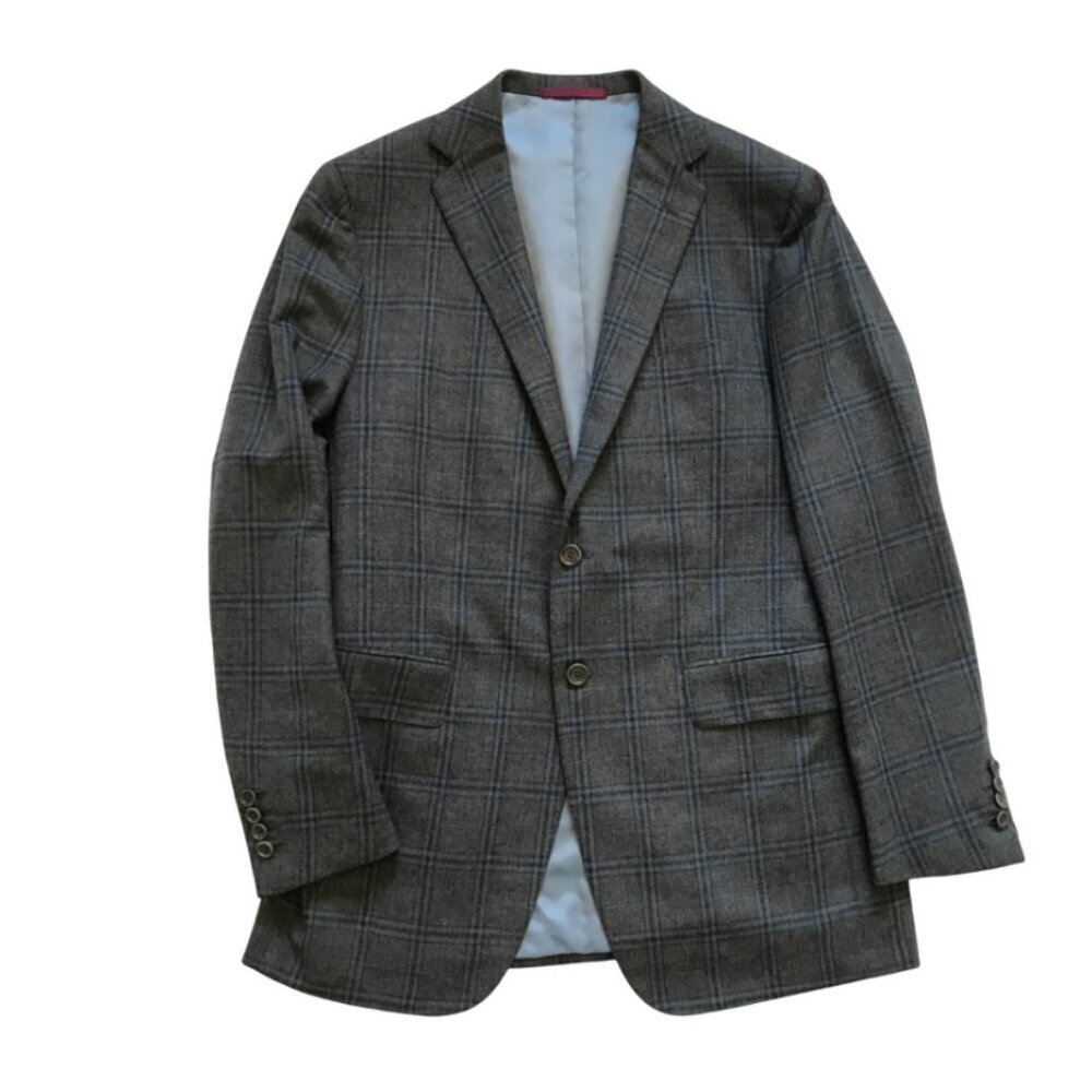 Sartoria Partenopea Napoli Sport Coat Jacket Mens 52 40 Gray Blue Two Button
